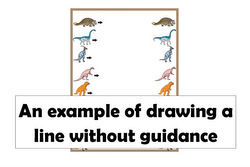 visual motor worksheets that teach kids to draw a line
