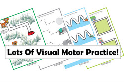 visual motor practice sheets for preschool