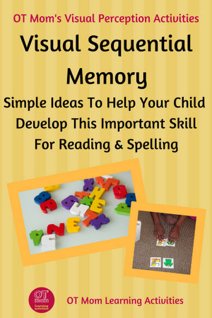 Pin this page! Simple visual sequential memory activities for kids