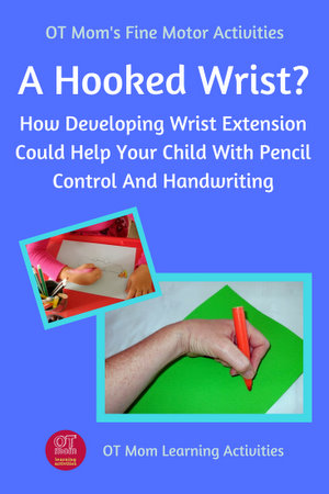hooked wrist for handwriting
