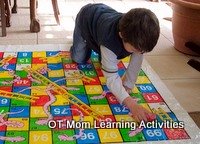 child playing on all fours