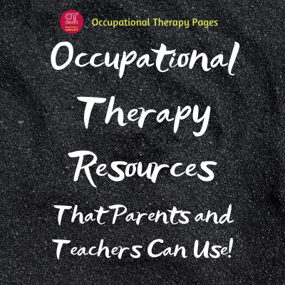 occupational therapy products and resources that parents can use