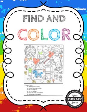 visual discrimination and figure-ground perception printable worksheets