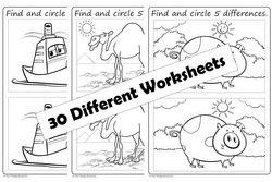 find the difference printable worksheets