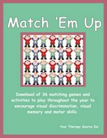 printable matching cards for kids