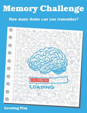 printable memory challenge activity