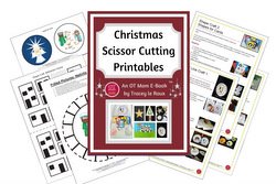 Christmas scissor cutting printables