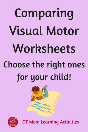 Pin this page: how to use different types of visual motor worksheets