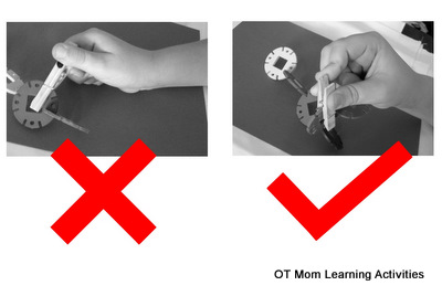 how to hold a clothes pin for the best fine motor result