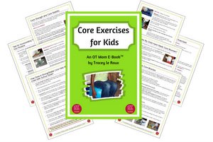 OT Mom's core exercises for kids