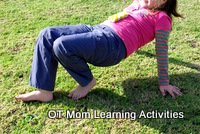 kids crab walk exercise