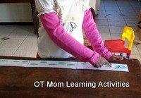 visual motor activity for crossing the midline