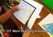 cutting out a square