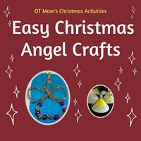 This page: easy Christmas angel with beads and chenille sticks (pipe cleaners)
