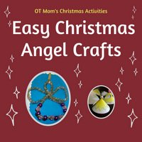 This page: easy Christmas angel with beads and chenille sticks (pipe cleaners)