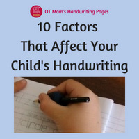 This page: factors that affect your child's handwriting