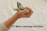Crumpling paper can help strengthen your child's hands