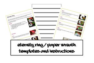 free Christmas paper wreath instructions