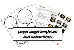 free Christmas paper angel instructions