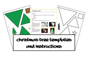 free Christmas tree cutting activity
