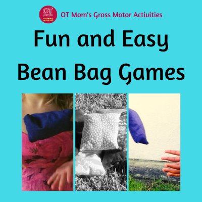 fun and easy bean bag games and activities to help young kids develop gross motor skills
