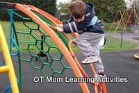 Climbing can help strengthen your child's hands!