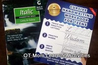 cursive handwriting books for teens