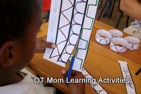 Decorate the lines before cutting them out!