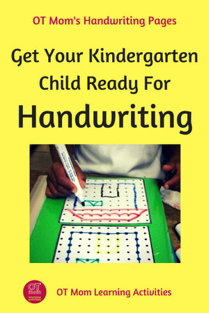 get your kindergarten child ready for handwriting