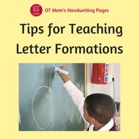 tips for teaching letter formations - and a free printable!