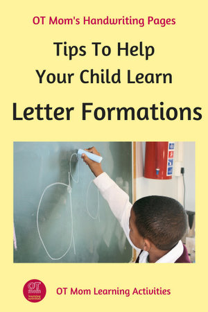 Pin this page: tips to help your child learn letter formations