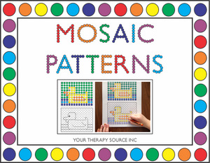 mosaic patterns - a printable fine motor and visual perception resource