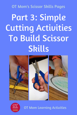 pin this page: scissor cutting activities for kids