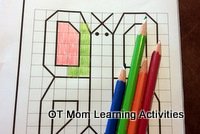 using graph paper pictures to work on pencil control