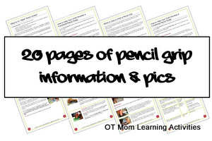 20 pages of valuable pencil grip information and photographs
