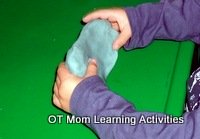 bilateral integration activity with playdough