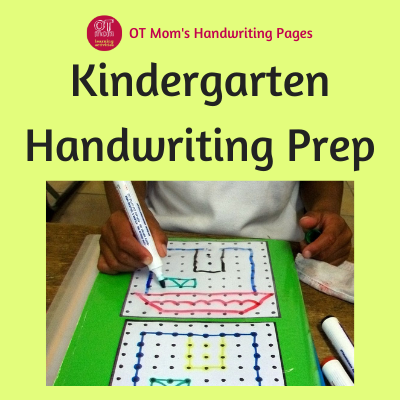 prepare your kindergarten child for handwriting