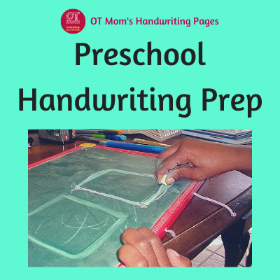 prepare your preschool child for handwriting