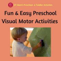 This page: fun and easy visual motor activities for toddlers and preschool children