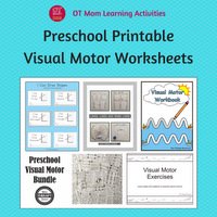 printable visual motor worksheets for preschool