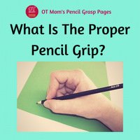 what is the proper pencil grip?