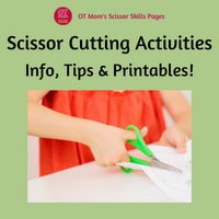 Scissor cutting activities for kids - info, tips and printables!