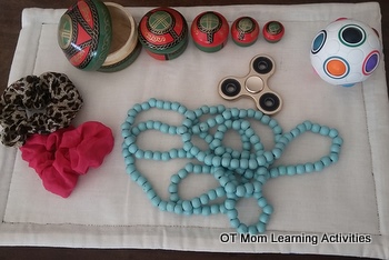 Fiddly items for a sensory box