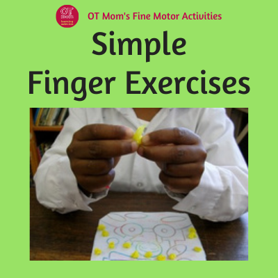 simple finger exercises that can help kids with handwriting