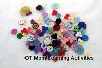 preschool activity - sorting buttons