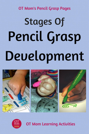 Pin this page: The stages of pencil grasp development