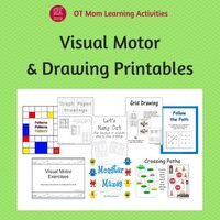 visual motor worksheets and printables to help kids learn to draw