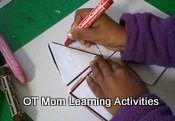 trace around shapes to build VMI skills