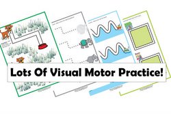 visual motor practice sheets for preschool