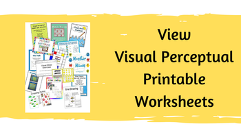 Printable resources for visual perception skills